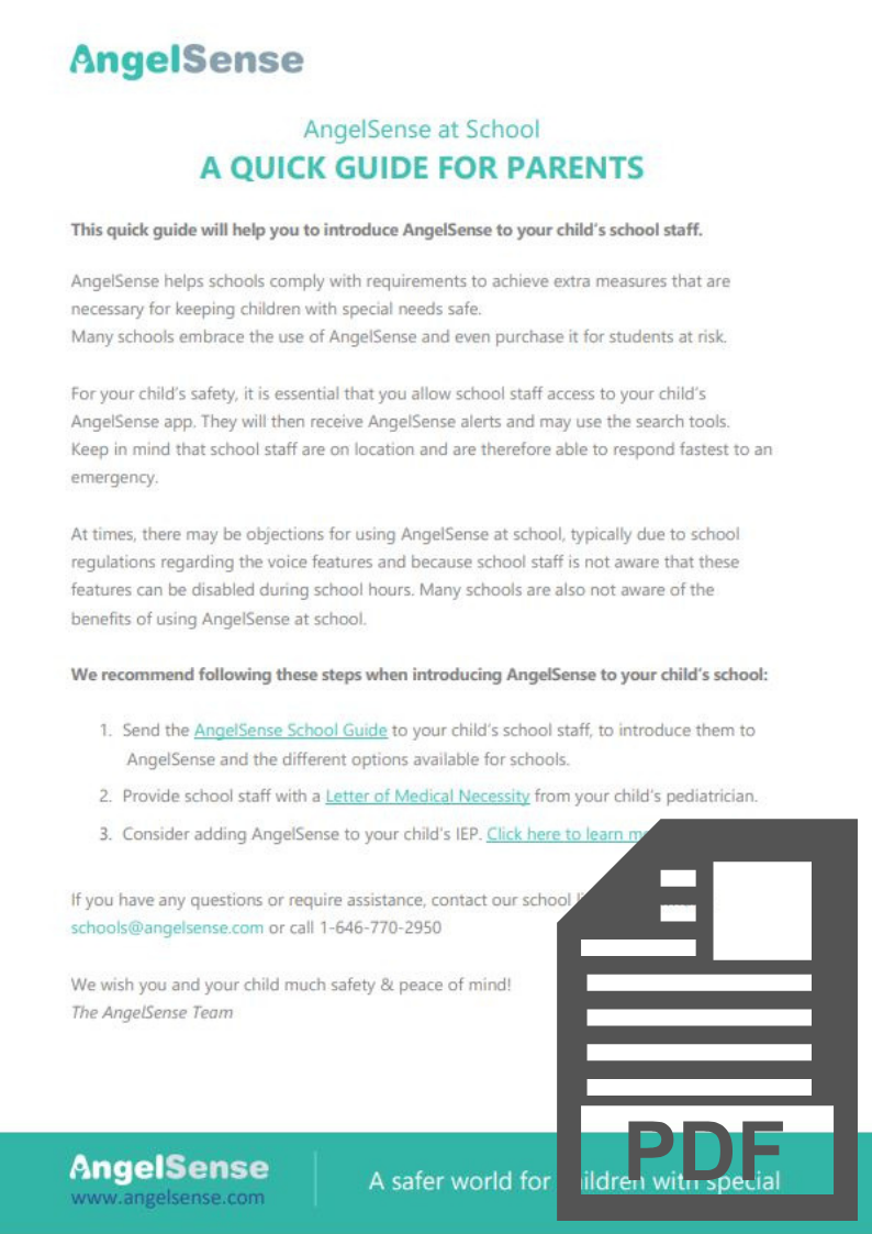 AngelSense Benefits in School AngelSense